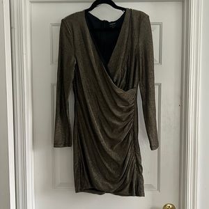 Bardot gold shimmer dress XXl